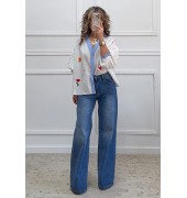 Boho πουκαμίσα με κεντήματα