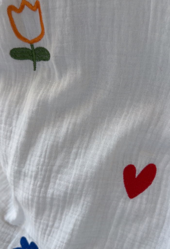 Boho πουκαμίσα με κεντήματα