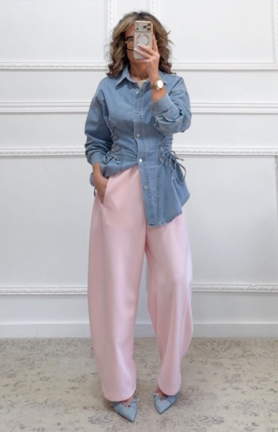 Πουκάμισο βαμβακερό μπλε