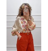 Boho πουκαμίσα με κεντήματα