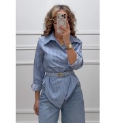 Ριγέ πουκάμισο κρουαζέ