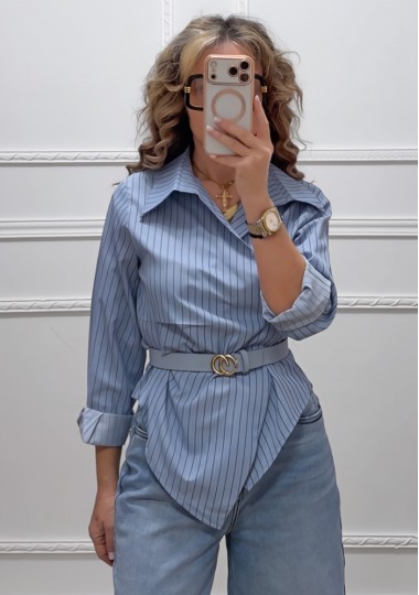 Ριγέ πουκάμισο κρουαζέ