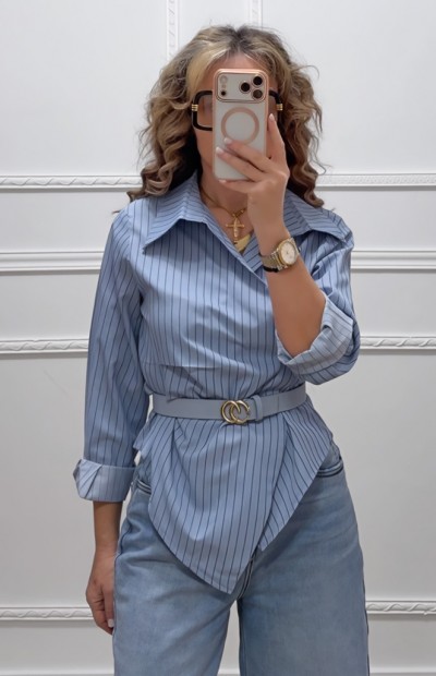 Ριγέ πουκάμισο κρουαζέ