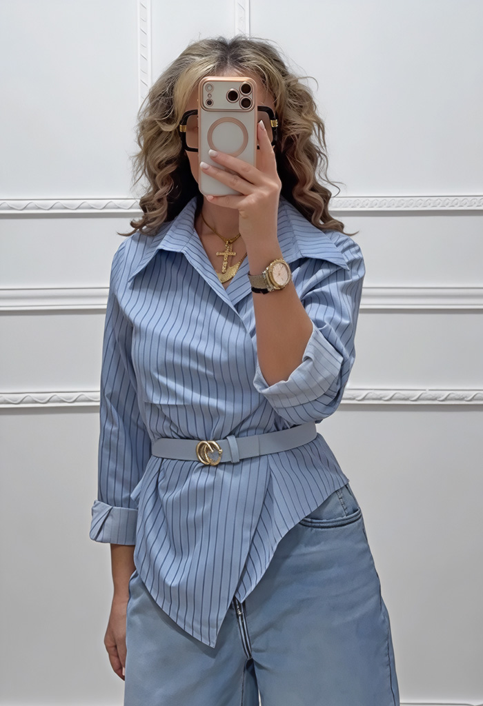 Ριγέ πουκάμισο κρουαζέ