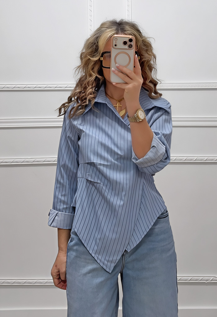 Ριγέ πουκάμισο κρουαζέ