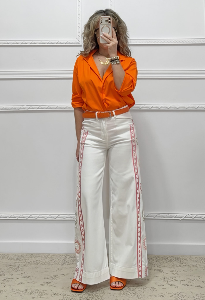 Παντελόνι με κεντήματα