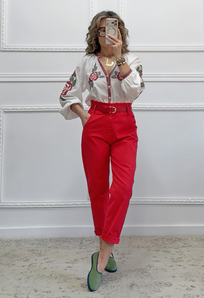 Boho πουκαμίσα με κεντήματα Boho πουκαμίσα με κεντήματα