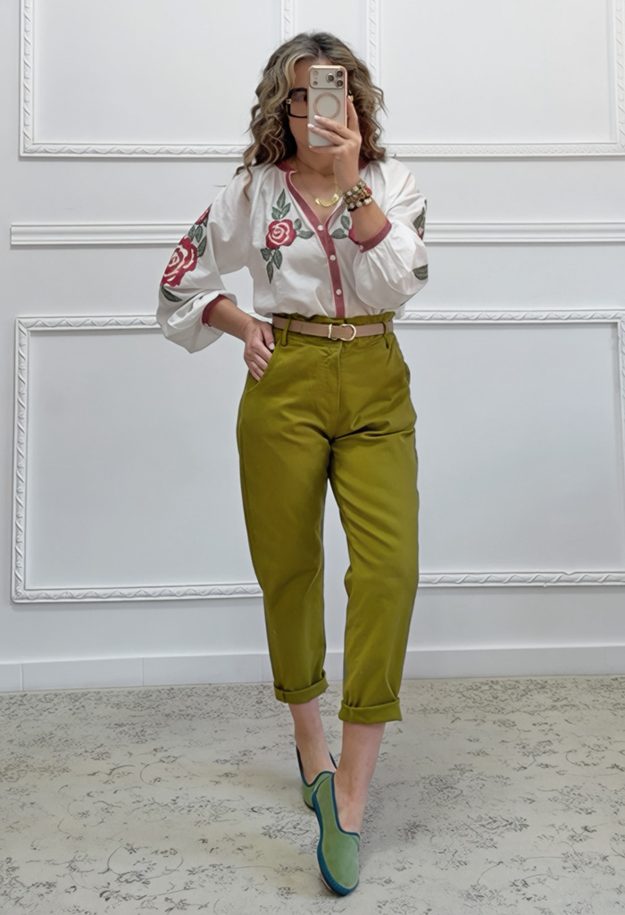 Boho πουκαμίσα με κεντήματα Boho πουκαμίσα με κεντήματα
