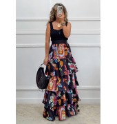 Boho φούστα με βολάν Boho φούστα με βολάν